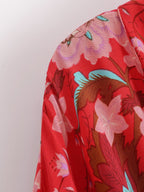 Summer Rayon Belt Short Kimono Cardigan