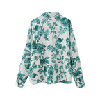 Women's Floral Printed Long Sleeved Shirt