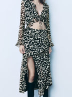 Women's Autumn Animal-Print Dress