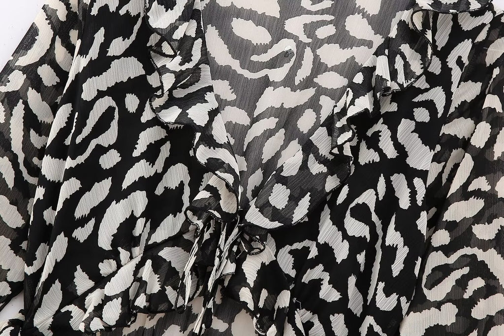 Women's Autumn Animal-Print Dress