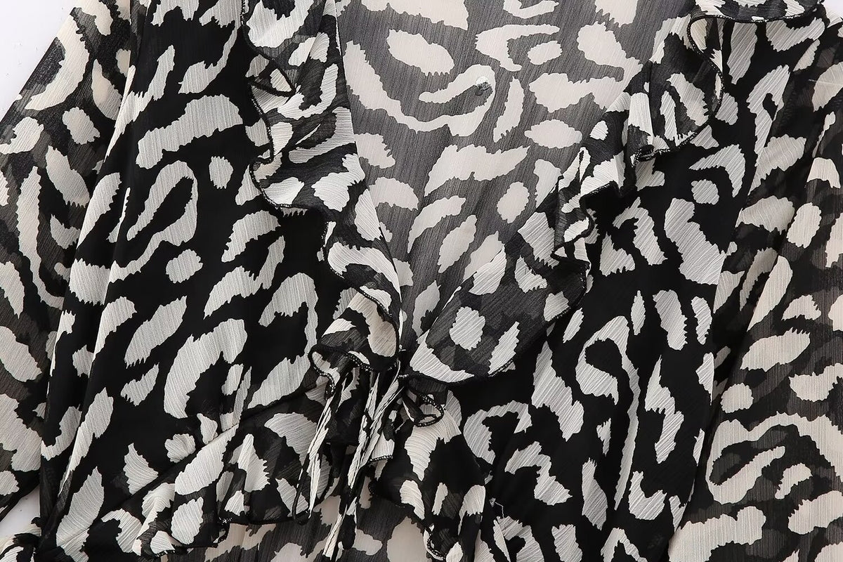 Women's Autumn Animal-Print Dress