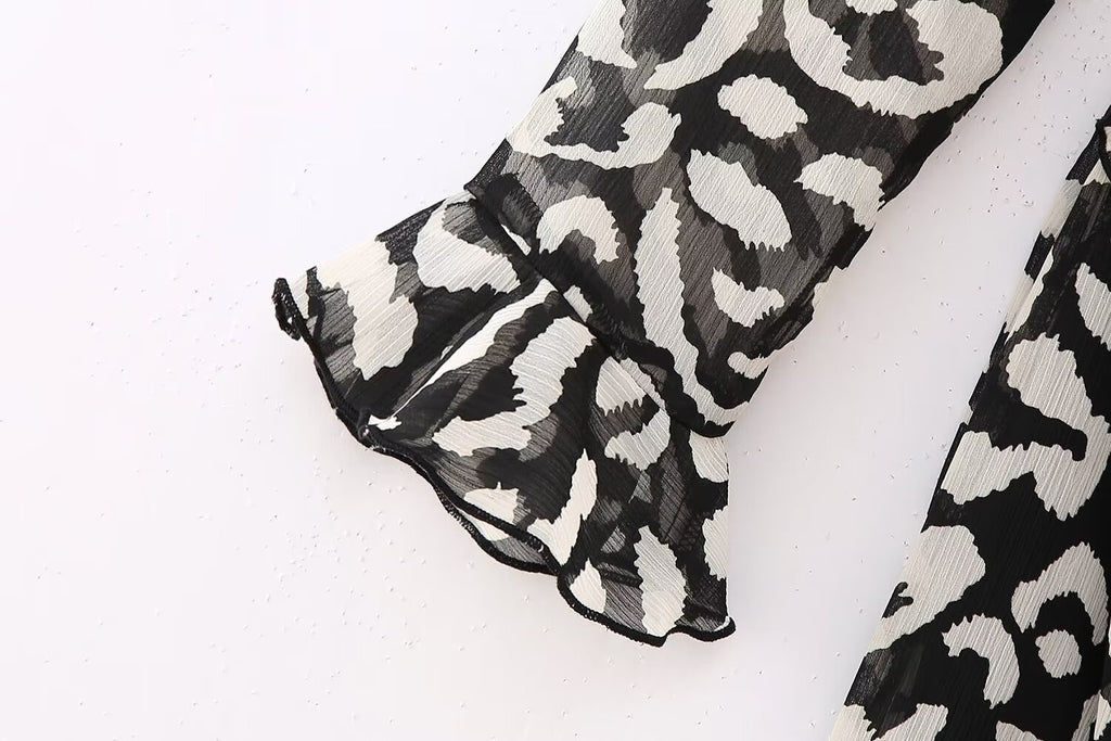 Women's Autumn Animal-Print Dress