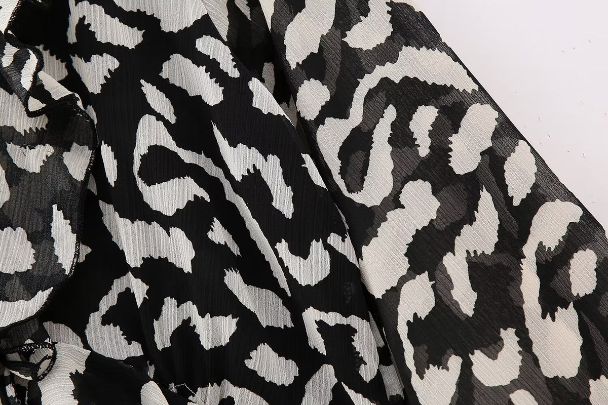 Women's Autumn Animal-Print Dress