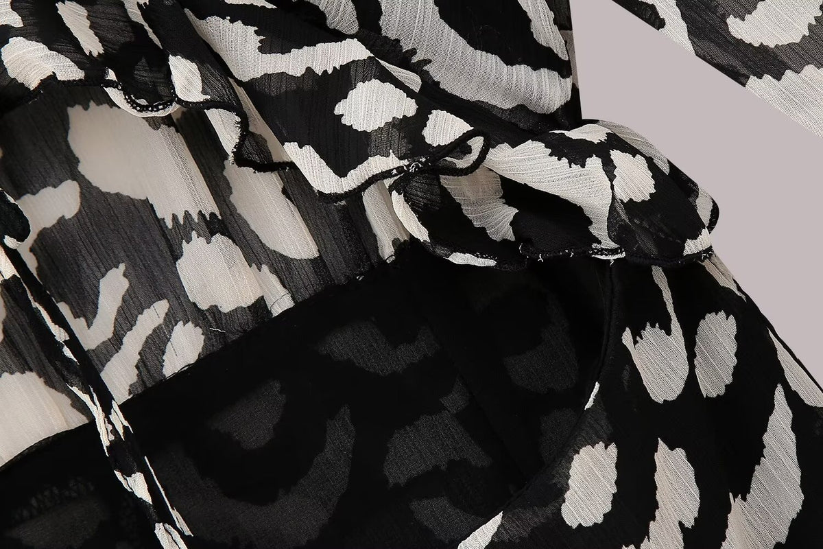 Women's Autumn Animal-Print Dress