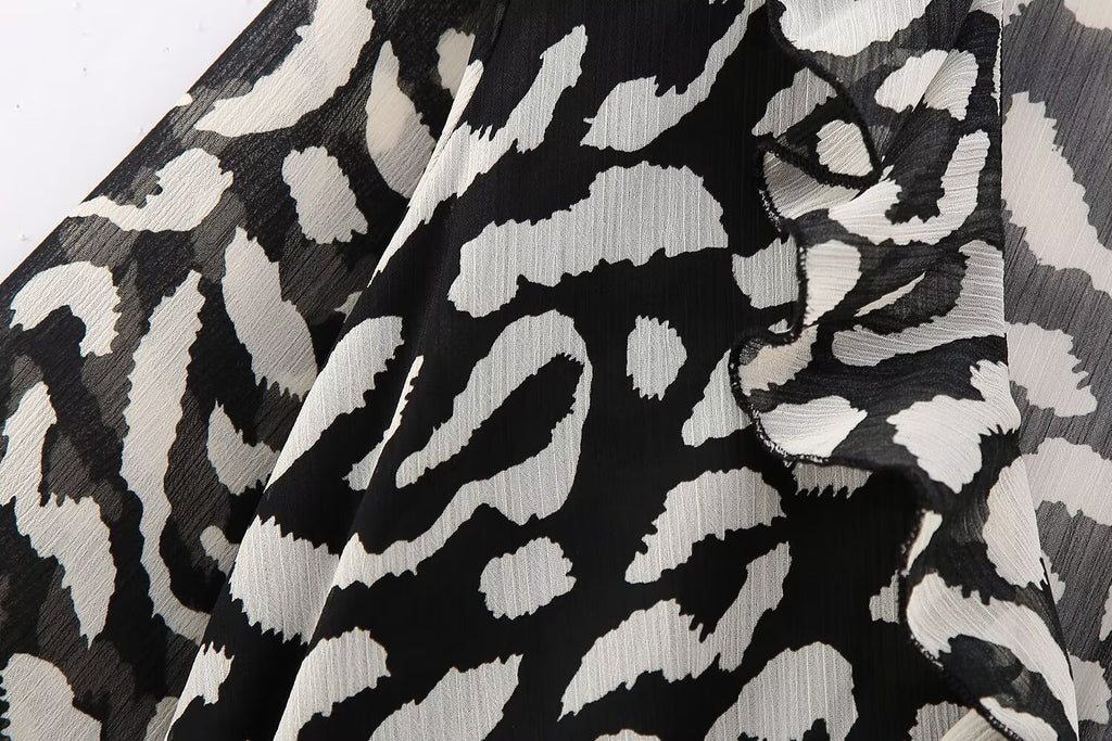 Women's Autumn Animal-Print Dress