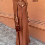 V-Neck Sling Midi Dress