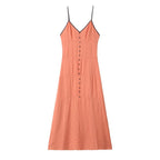 V-Neck Sling Midi Dress