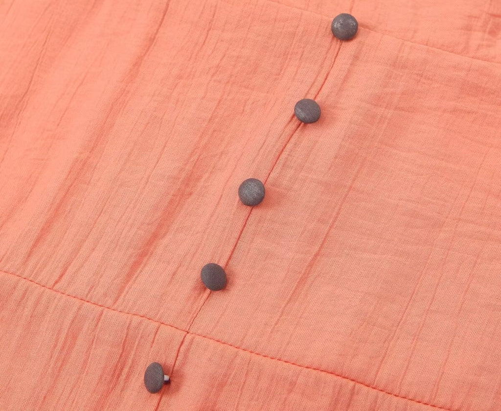 V-Neck Sling Midi Dress