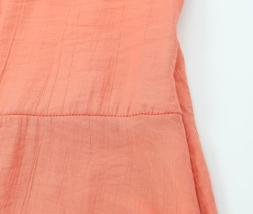 V-Neck Sling Midi Dress