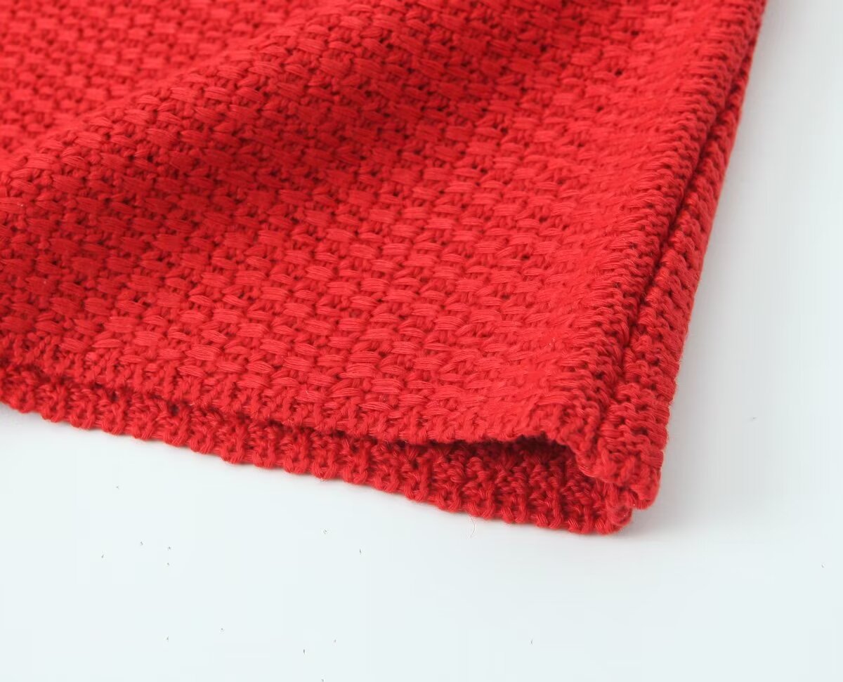 Women's Bow Small V Neck Sleeveless Knitted Vest