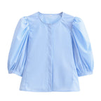 Women's Solid Elegant Short Top