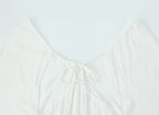 Women's Floral V-Neck Long Sleeve Backless Dress