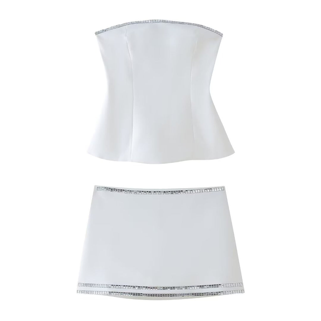 Women's Top And Skirt Two-Piece Set