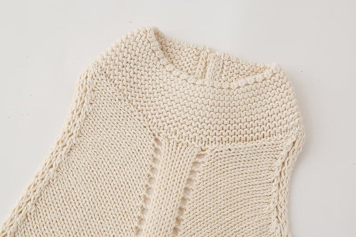 's Casual Halter Knitted Sweater Vest Top
