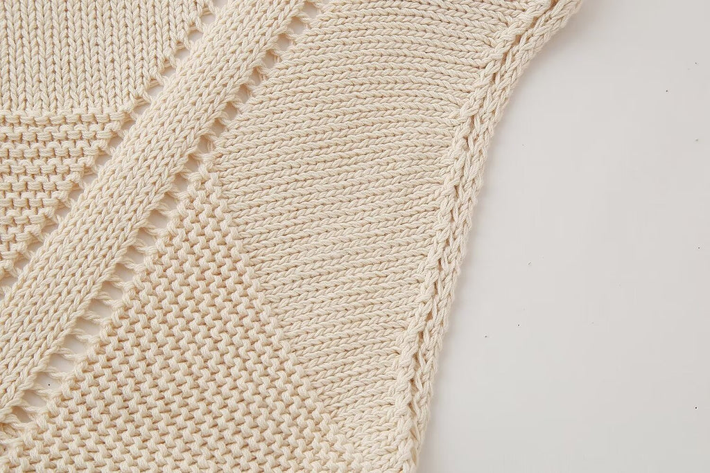 's Casual Halter Knitted Sweater Vest Top