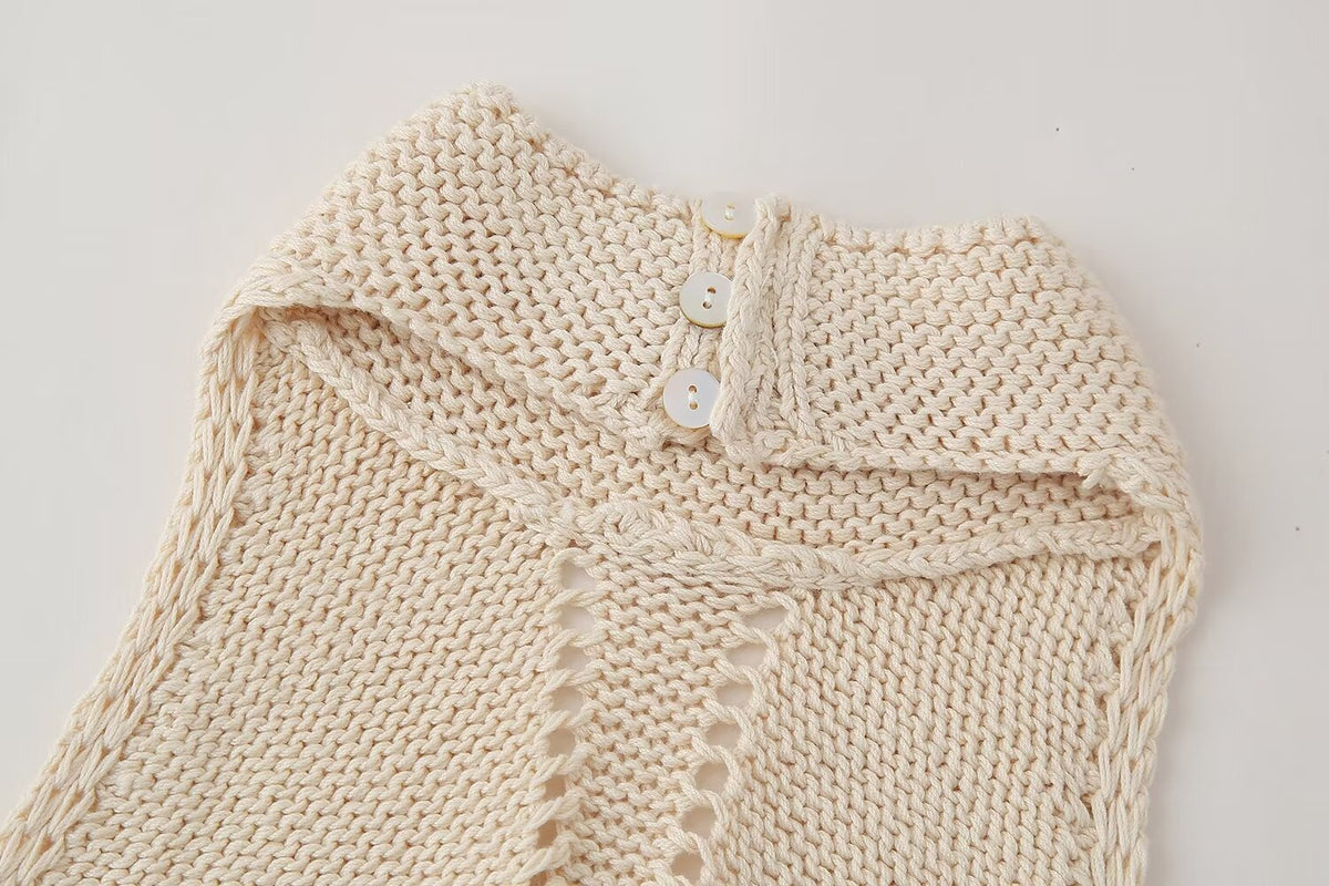 's Casual Halter Knitted Sweater Vest Top
