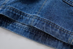Women's Summer Short Denim Top and Pants Two-Piece Set