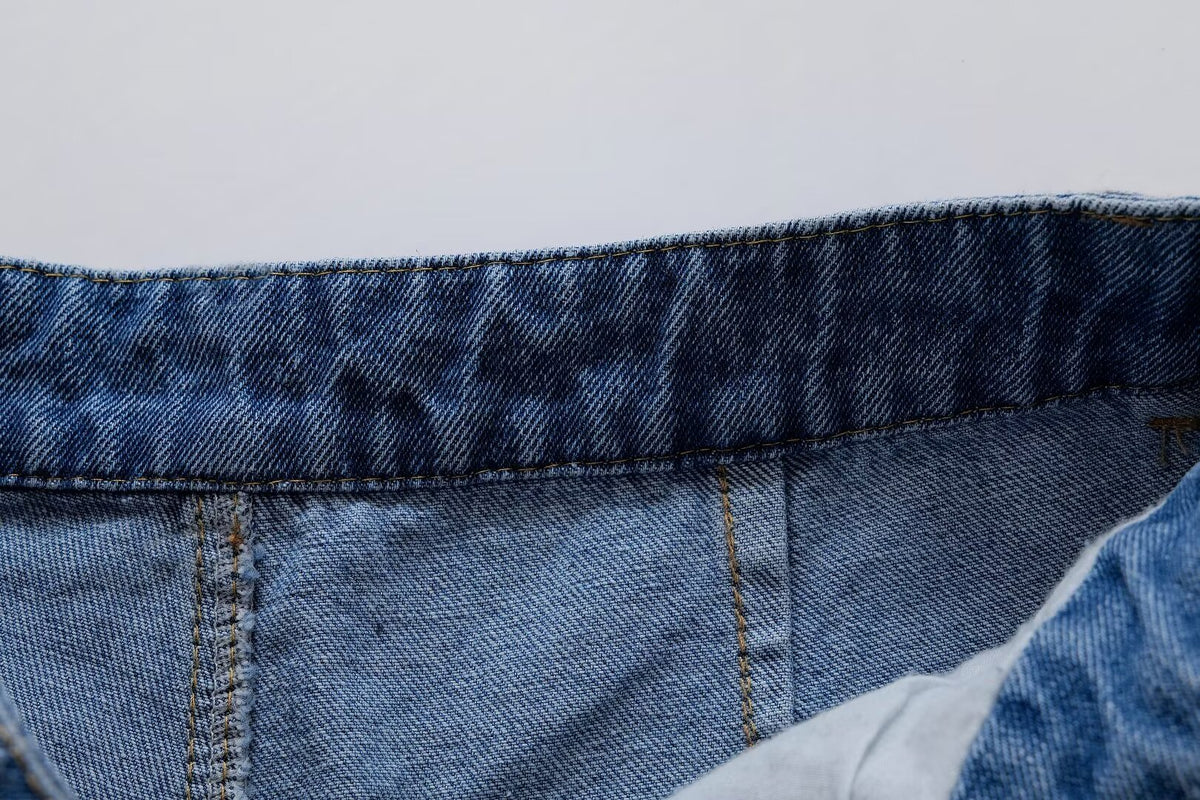 Women's Summer Short Denim Top and Pants Two-Piece Set
