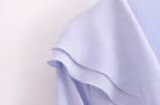 Women's Slimming Elegant French Ruffled Gentle V Neck Blouse Shirt
