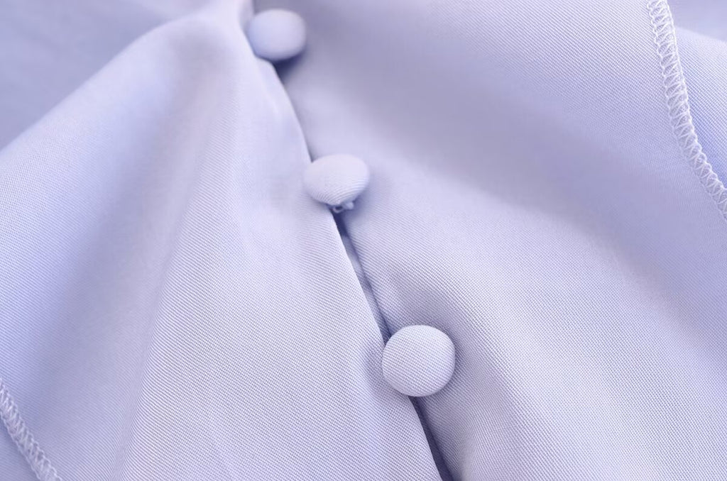 Women's Slimming Elegant French Ruffled Gentle V Neck Blouse Shirt