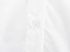 Simple White Belt Shirt Dress