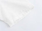 Simple White Belt Shirt Dress