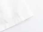 Simple White Belt Shirt Dress