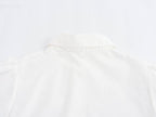 Simple White Belt Shirt Dress