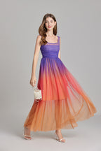 Women's 's Ombre Sleeveless A-Line Maxi Dress