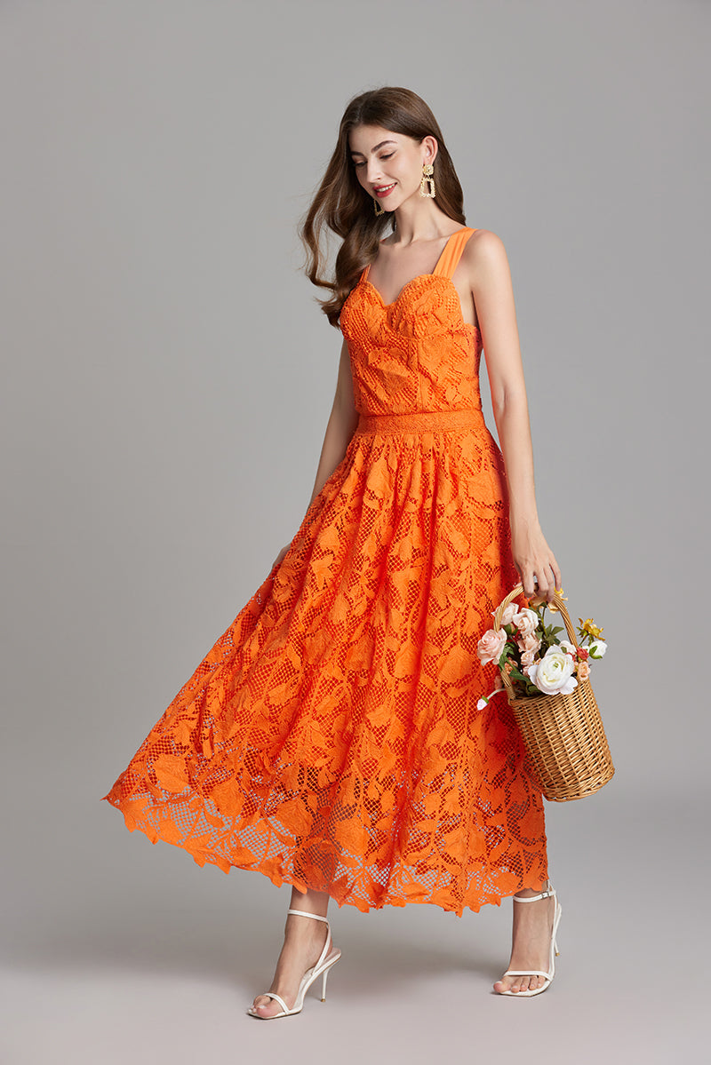 Sleeveless V-Neck A-Line Maxi Dress