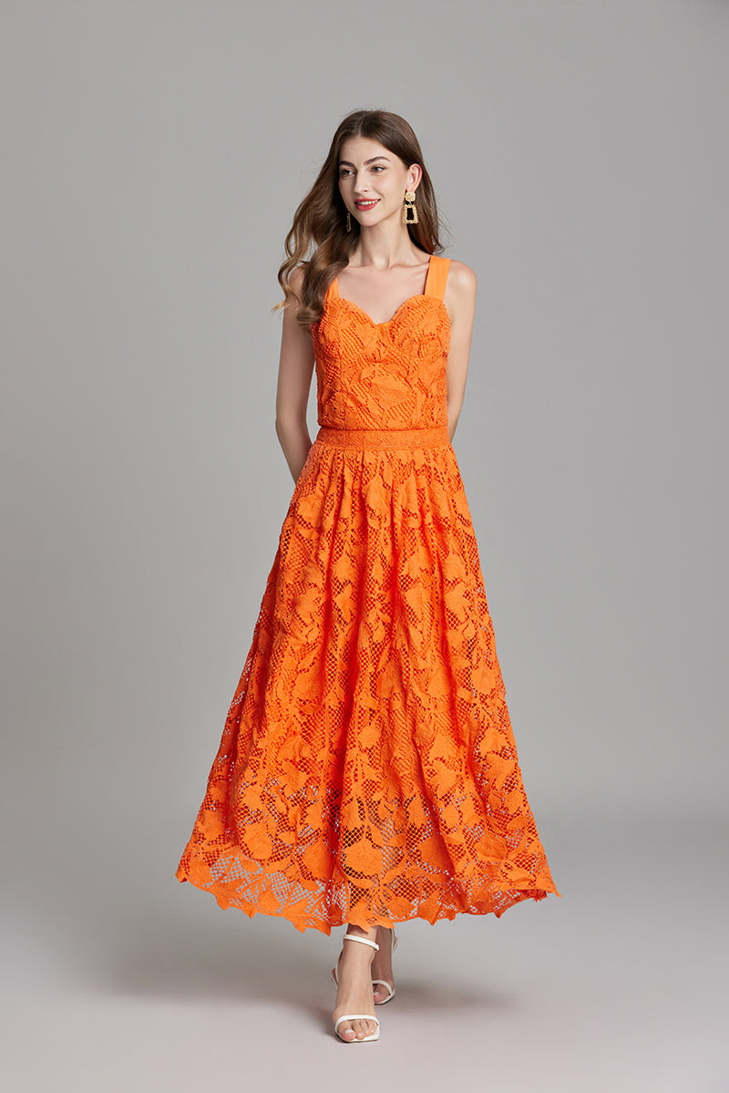 Sleeveless V-Neck A-Line Maxi Dress