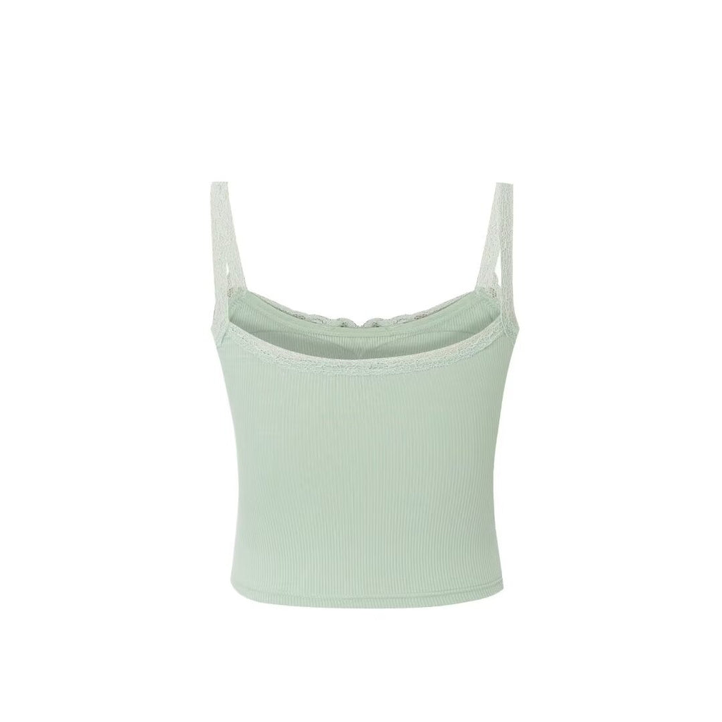 Women’s Lace Spaghetti Strap Crop Camisole