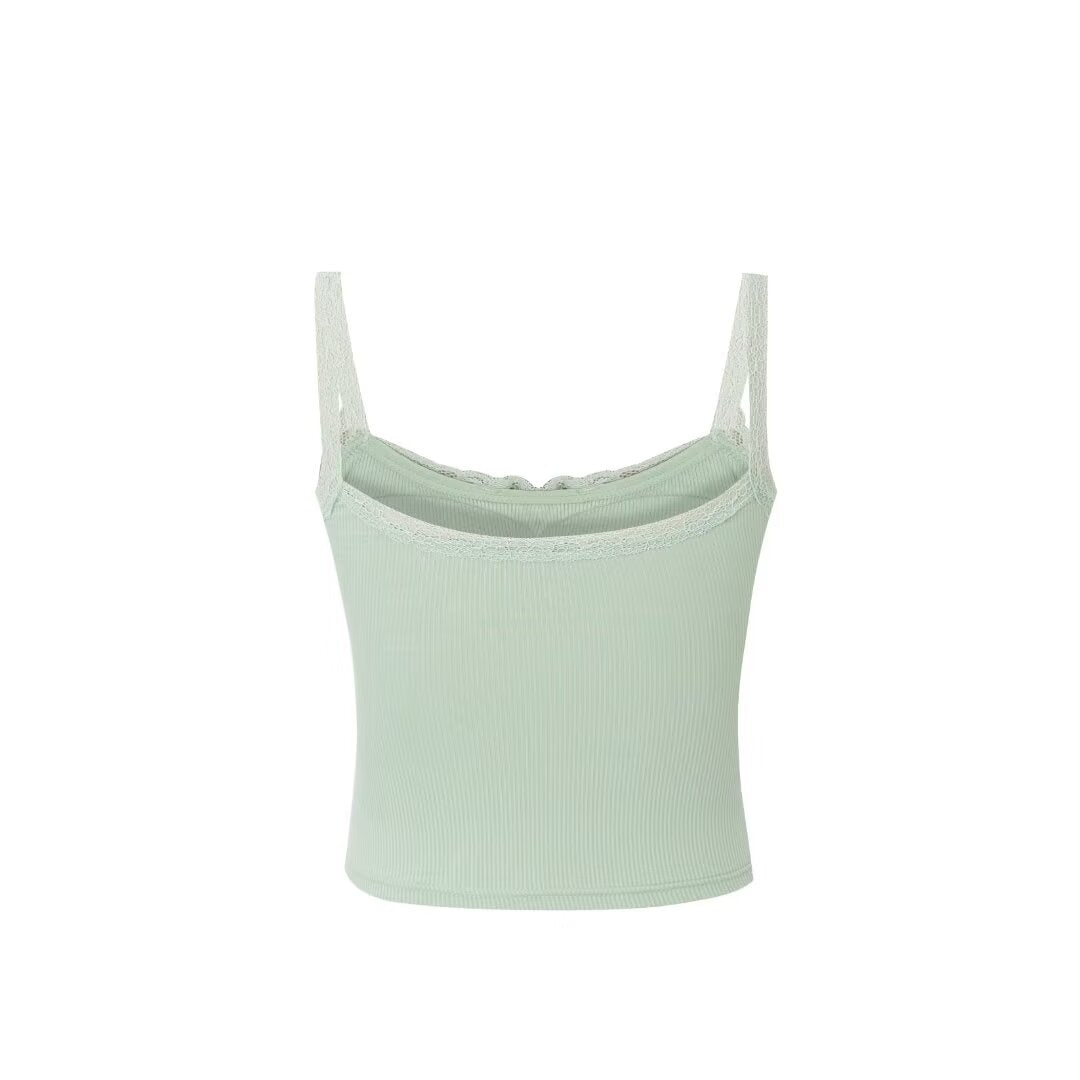 Women’s Lace Spaghetti Strap Crop Camisole