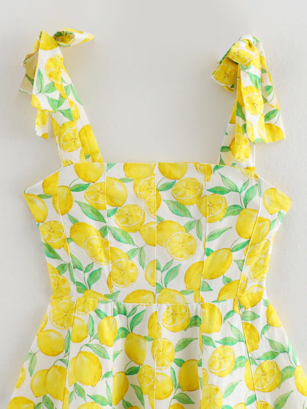 At Linen Blended Printing Slip Dress