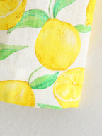 At Linen Blended Printing Slip Dress