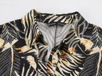 Women's Summer Linen Blended Tropical Printing Dress