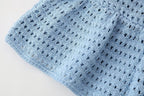 Women's Solid Color Loose Spaghetti Straps Knitted Short Top