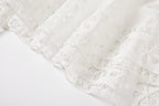 Lace Ruffle Sleeveless A-Line Maxi Dress