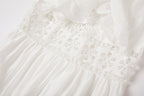 Lace Ruffle Sleeveless A-Line Maxi Dress