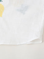 Women's Embroidered Button-Front Collared Shirt