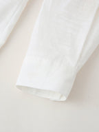 Women's Embroidered Button-Front Collared Shirt