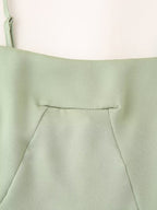 Satin Spaghetti-Strap Dress