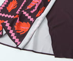 Women's Summer Positioning Printed Shirt Floral Print Casual Suit