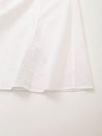 Collared Button-Front Belted Short-Sleeve Shirt Maxi Dress