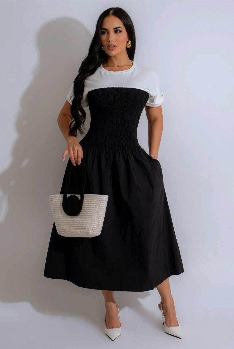 Short-Sleeve Casual Summer Design Dress