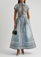 Women's Women's's Chiffon Collared Tie Shirt Short Sleeve Dress