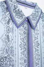 Women's Women's's Chiffon Collared Tie Shirt Short Sleeve Dress