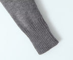 Women's Simple Round-Neck Wool Sweater Autumn Long Sleeves