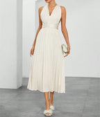 's Backless Cross-Strap Cutout Dress