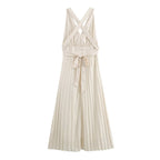 's Backless Cross-Strap Cutout Dress